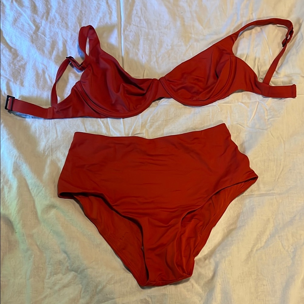 CUUP Red Bikini Set